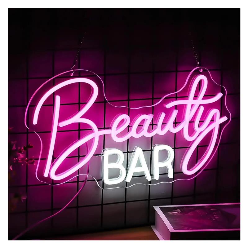 Beauty Makeup Wallpaper - Letrero de neón Beauty Bar, luz