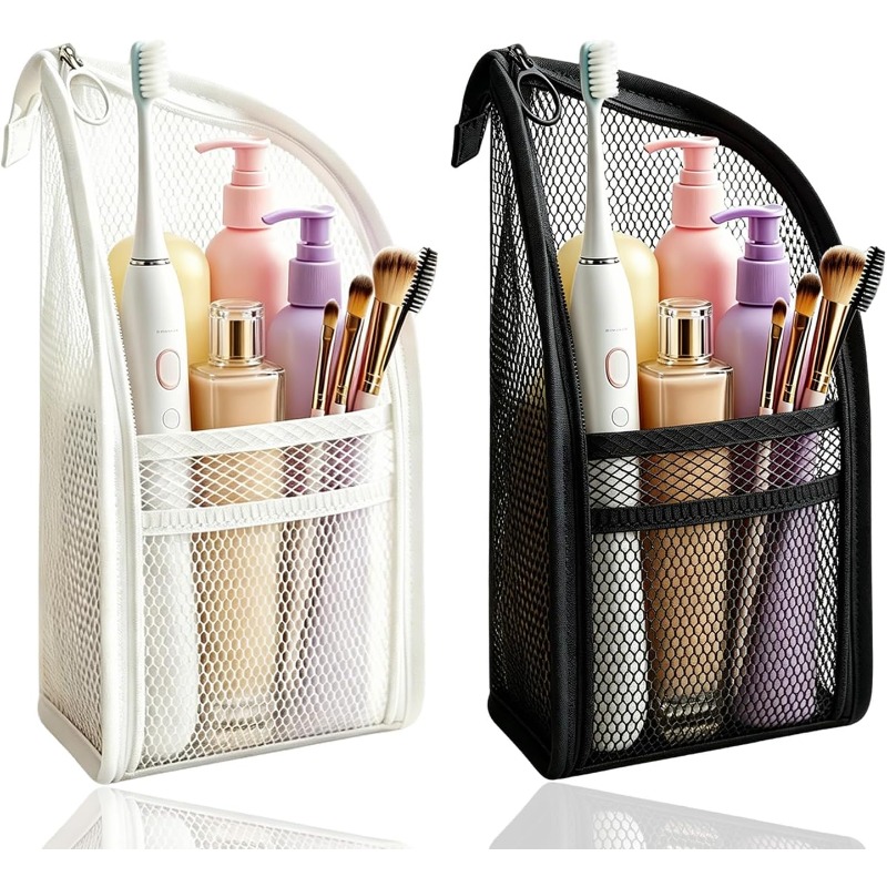 Beauty Makeup Bag - Bolsa de aseo de malla transpirable