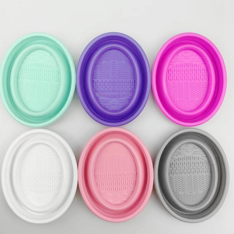 Beauty Makeup Organizer - Cuenco de limpieza plegable para esponjas