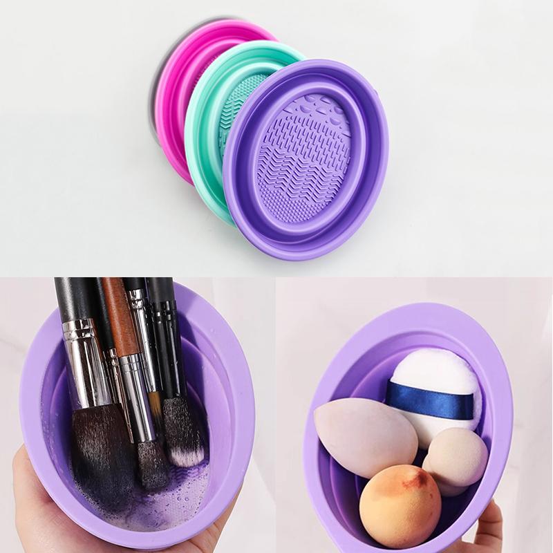 Beauty Makeup Organizer - Limpiador de brochas de maquillaje de