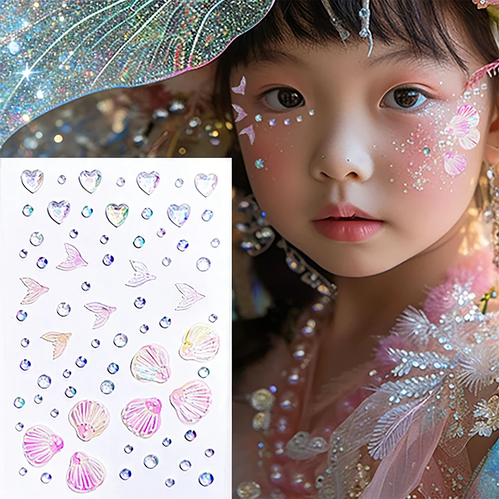 Beauty Glazed Makeup - Pegatinas Brillantes de Mariposa con Cristales
