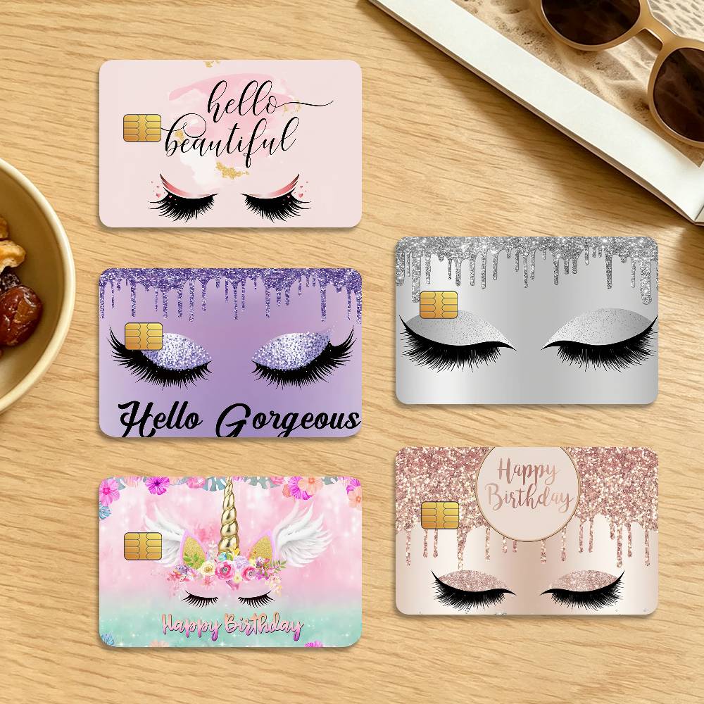 Beauty Makeup Wallpaper - Pegatinas Decorativas para Tarjetas de Crédito