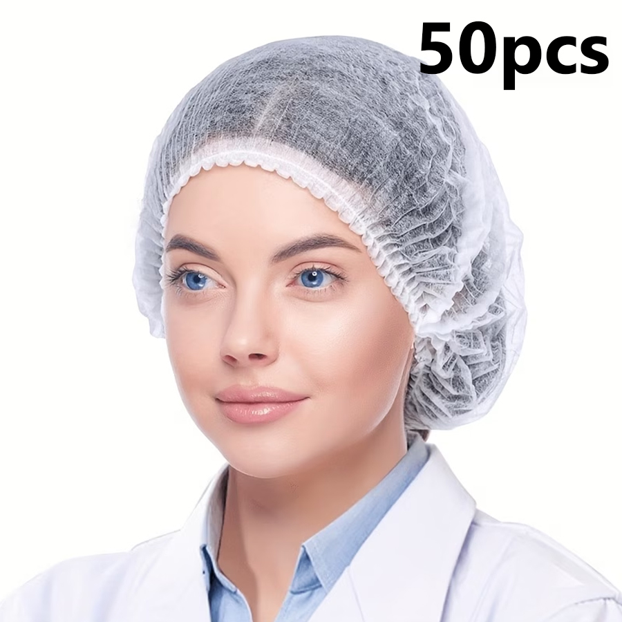 Beauty Makeup Workshop - 50 piezas de gorros desechables, gorros