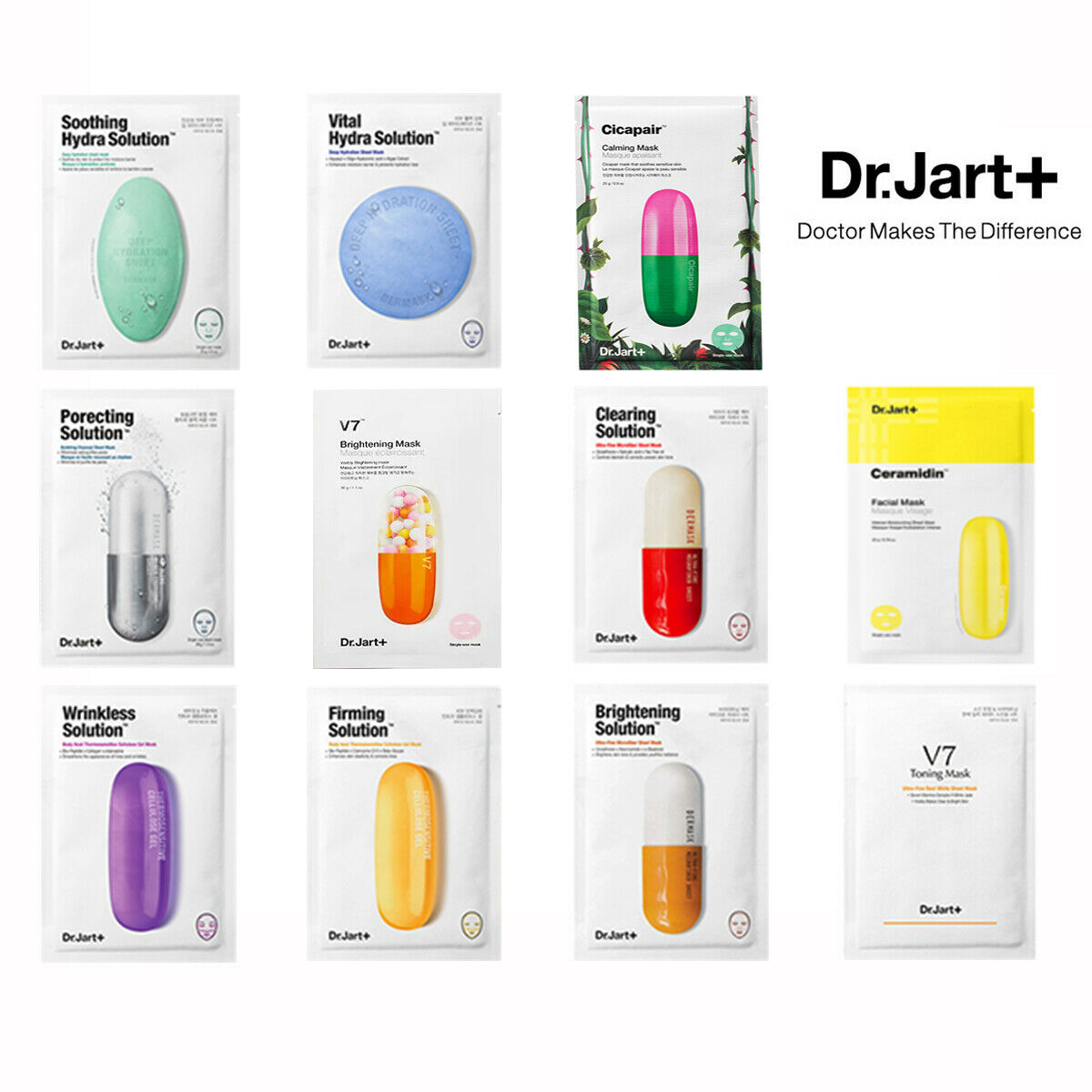 Sheet Face Mask Pack - Dr.Jart + Dermask Sheet Mask Tratamiento