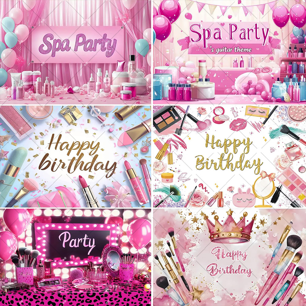 Makeup Beauty House - Fondo de cartel personalizado para fiesta