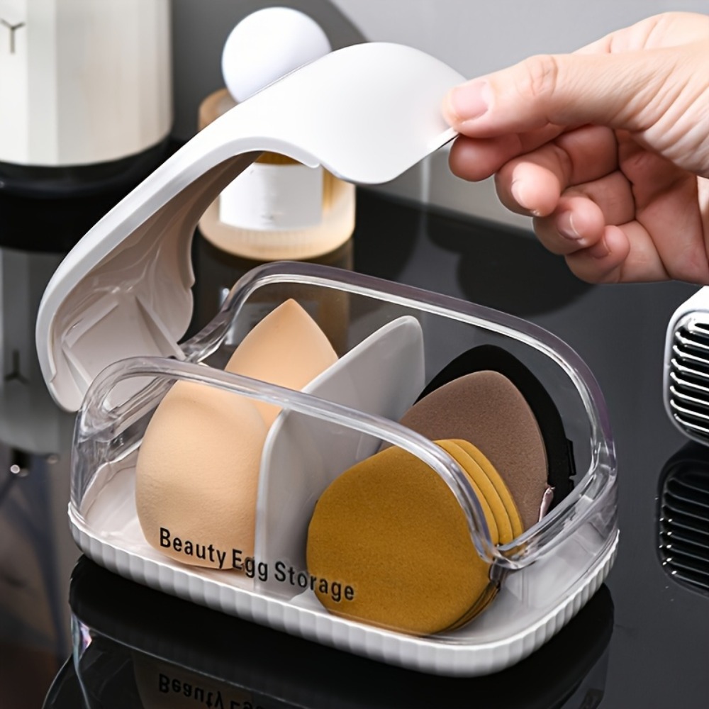 Beauty Makeup Organizer - Caja de Almacenamiento para Esponjas de
