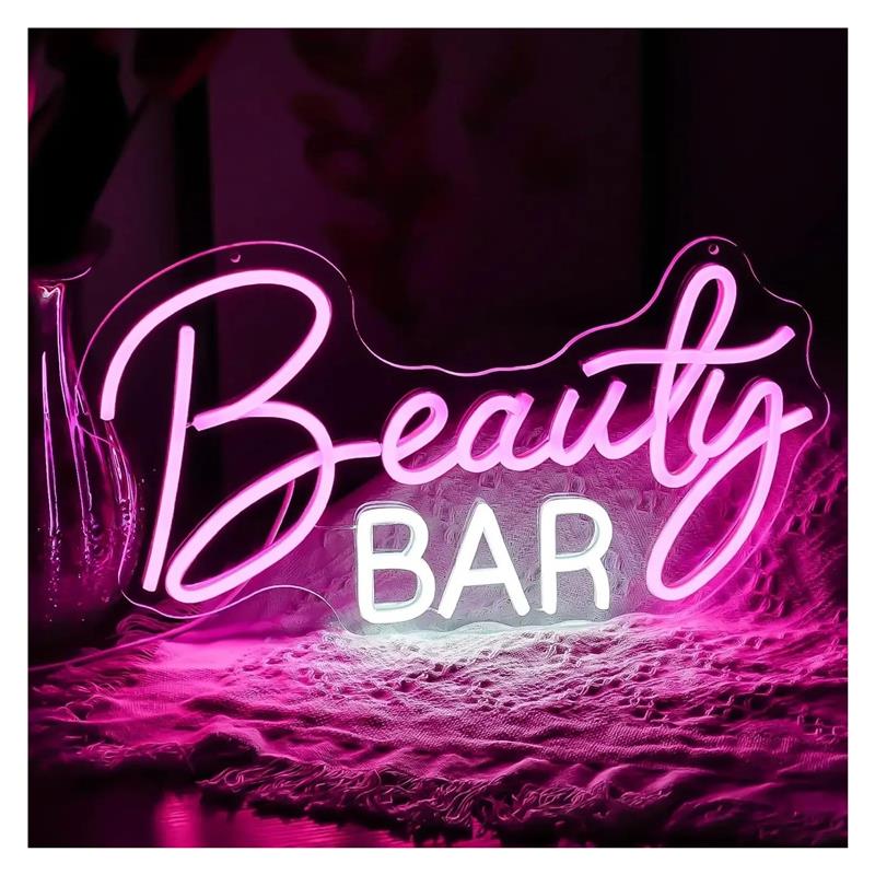 Letrero de neón Beauty Bar, lu - Beauty Makeup Wallpaper reseña y precio