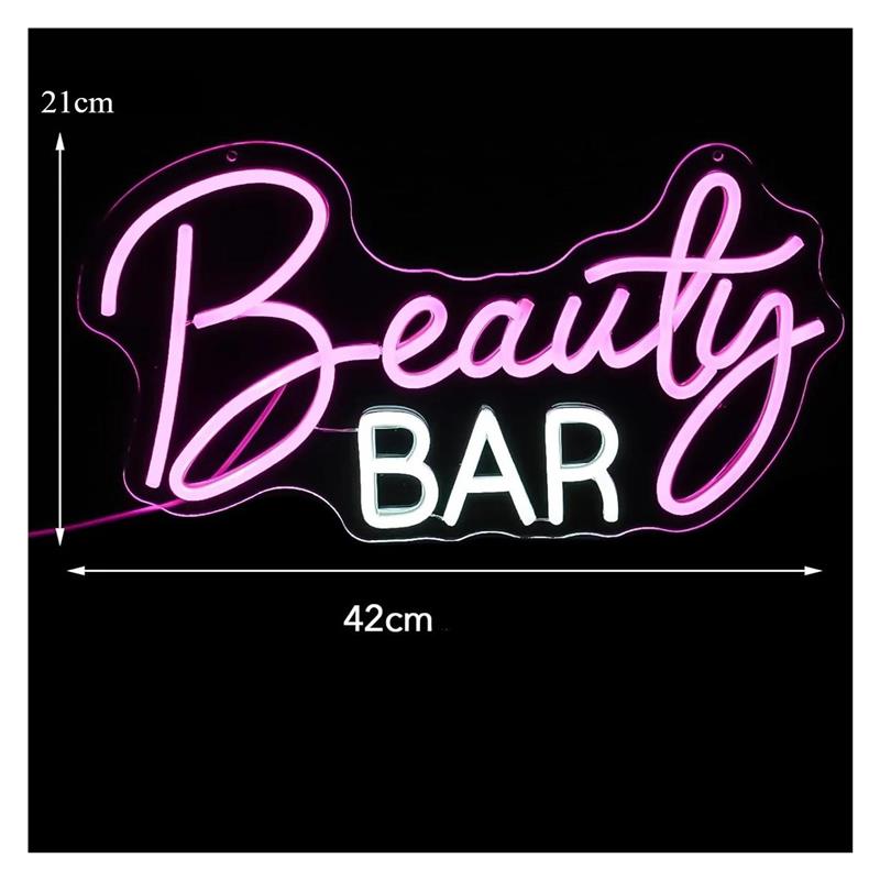 Letrero de neón Beauty Bar, lu - Beauty Makeup Wallpaper reseña y precio