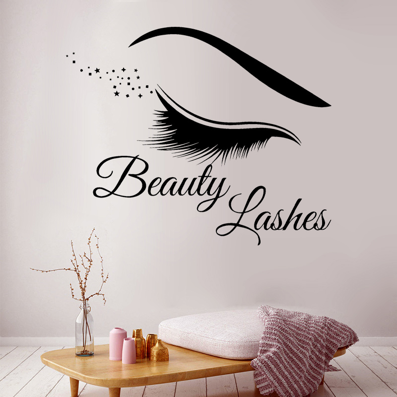 Pestañas modernas, pegatina de - Beauty Makeup Wallpaper reseña y precio