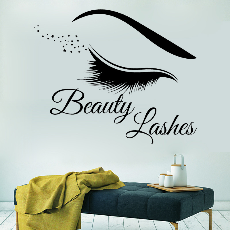 Pestañas modernas, pegatina de - Beauty Makeup Wallpaper reseña y precio