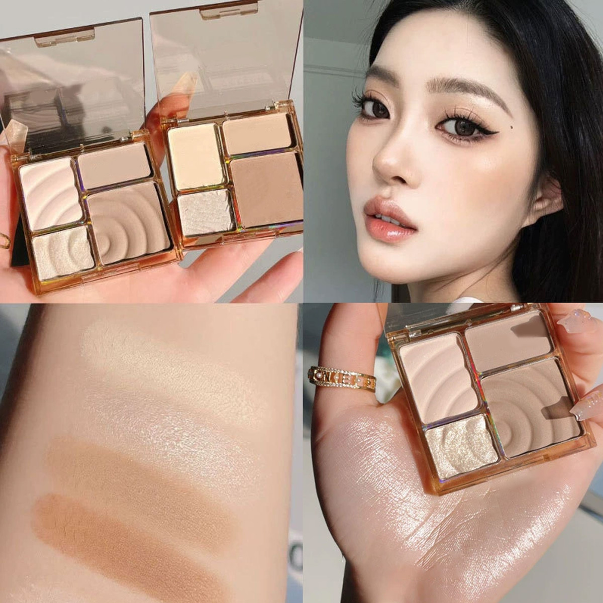 Sombra iluminadora mate de cua - Merit Beauty Makeup reseña y precio