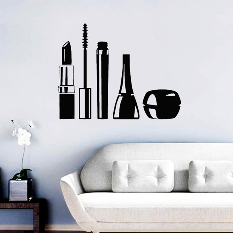 Pegatinas de pared de cosmétic - Beauty Makeup Wallpaper reseña y precio