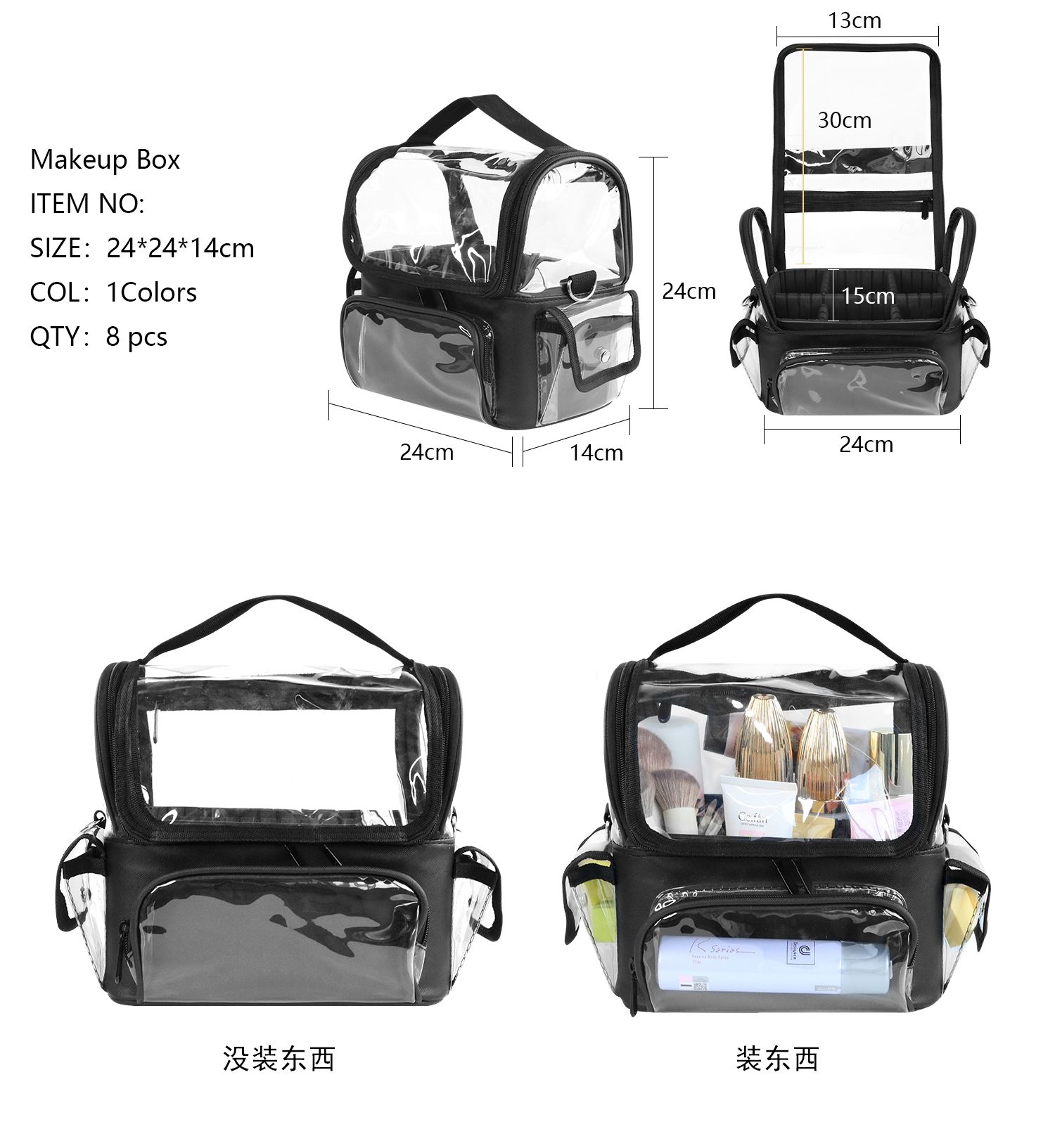 Soporte para brochas de maquil - Beauty Makeup Bag reseña y precio