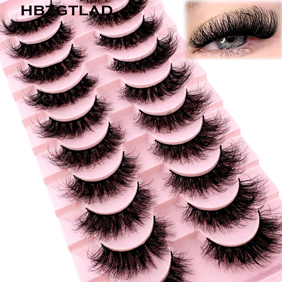 AMSDCN 10 Pares de Pestañas Po - Beauty Full Makeup reseña y precio