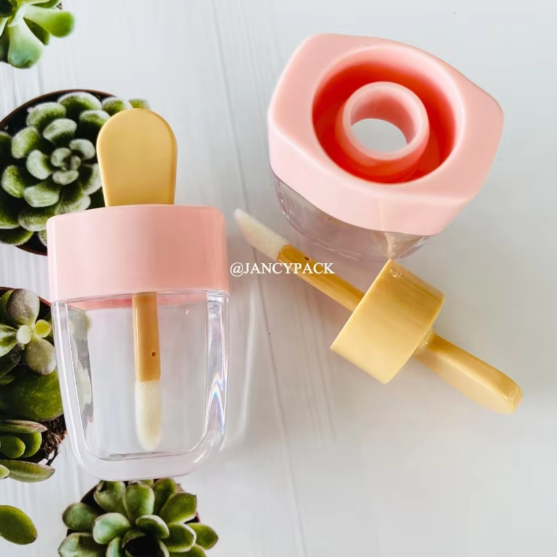 Tubo de brillo labial rosa vac - Beauty Makeup Youtube reseña y precio