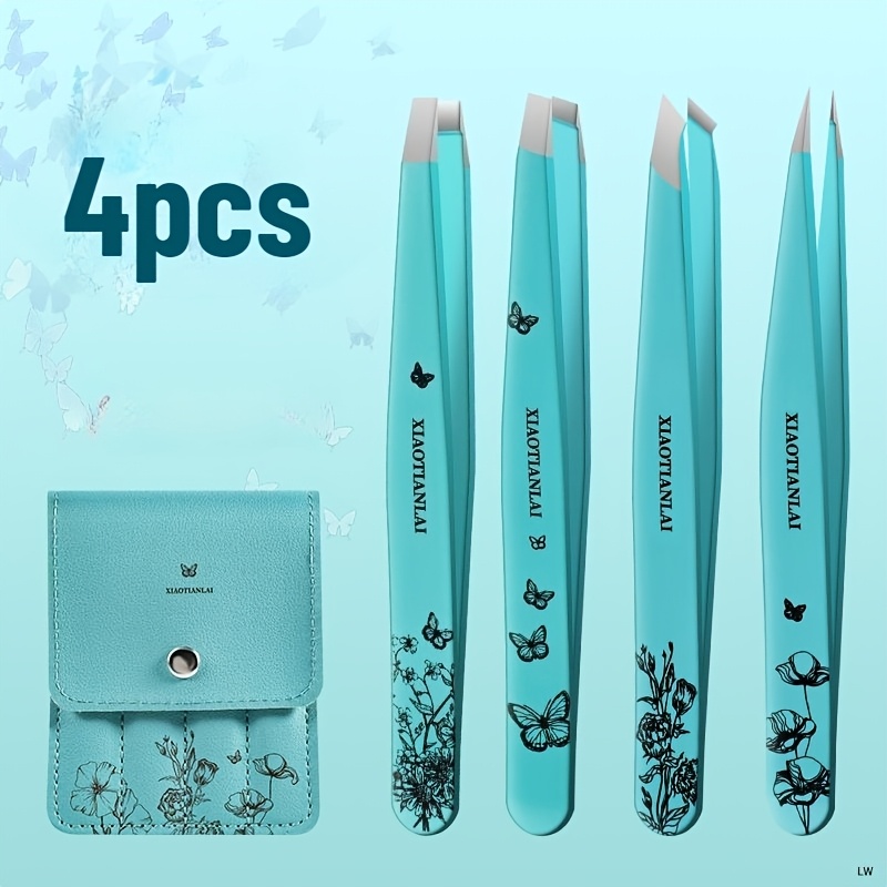 Juego de 4 Pinzas para Cejas c - Beauty Makeup Bag reseña y precio