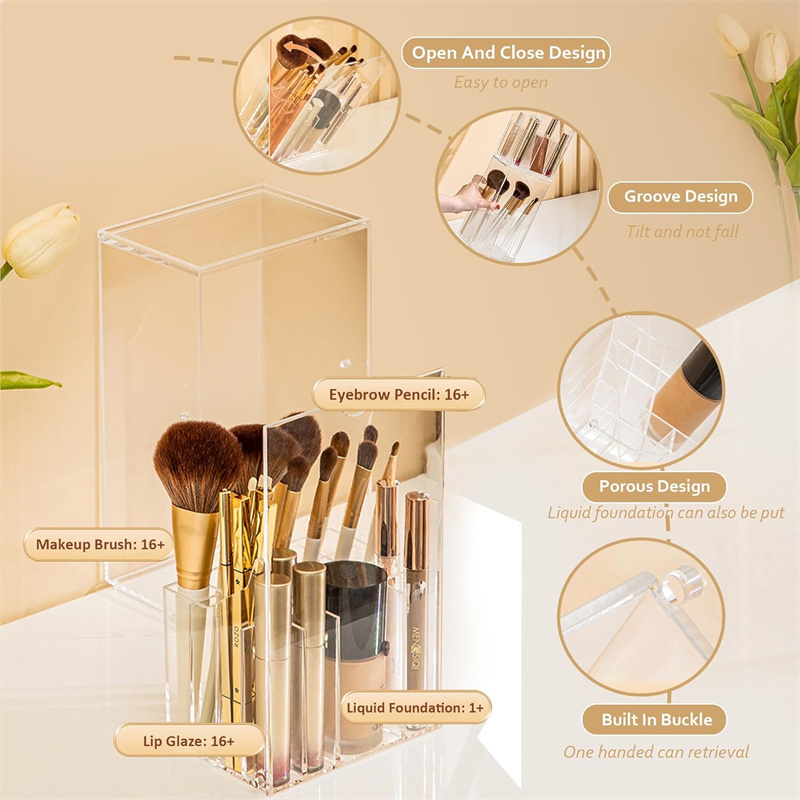 Organizador de brochas de maqu - Beauty Makeup Organizer reseña y precio