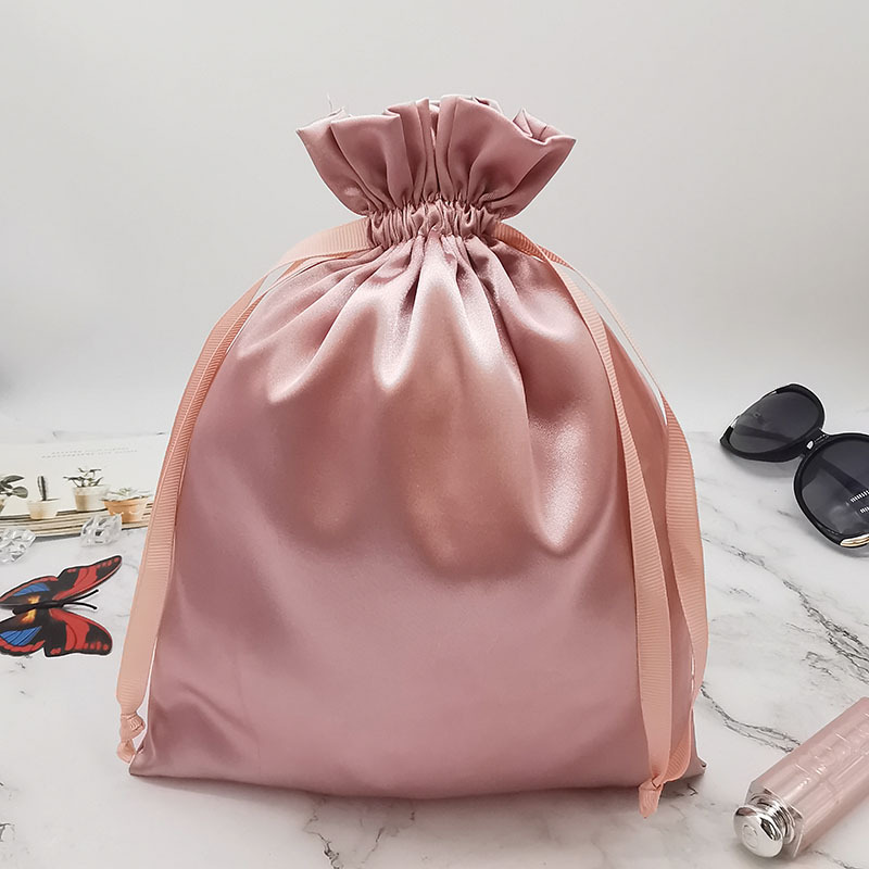 Bolsas de satén con cordón y l - Makeup Beauty House reseña y precio