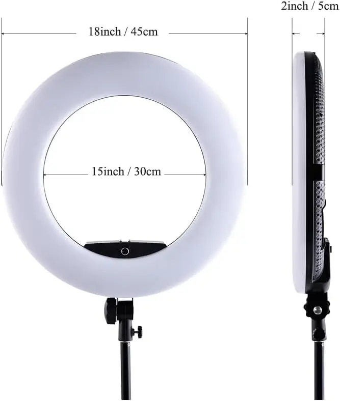 FD480 Anillo de Luz LED de 18  - Beauty Makeup Youtube reseña y precio